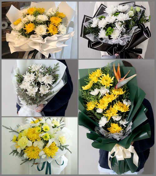 西藏拉萨城关区吉崩岗街道白事花束代送